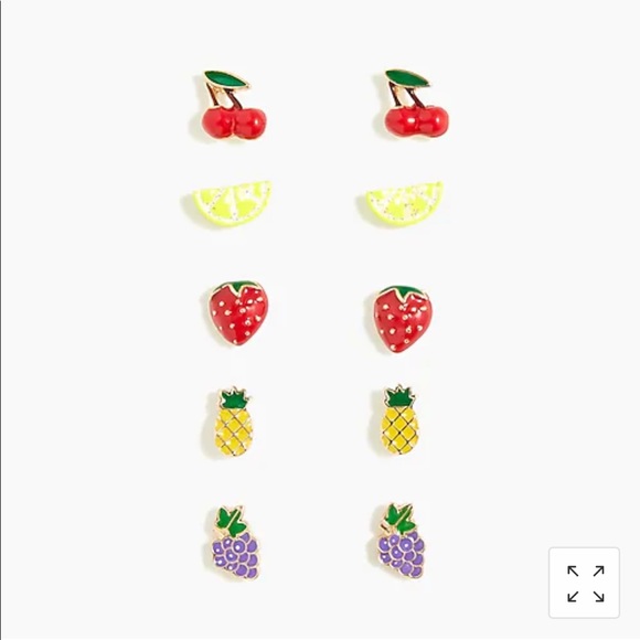 Crewcuts girls earrings πππ Fruit Salad 5 pairs